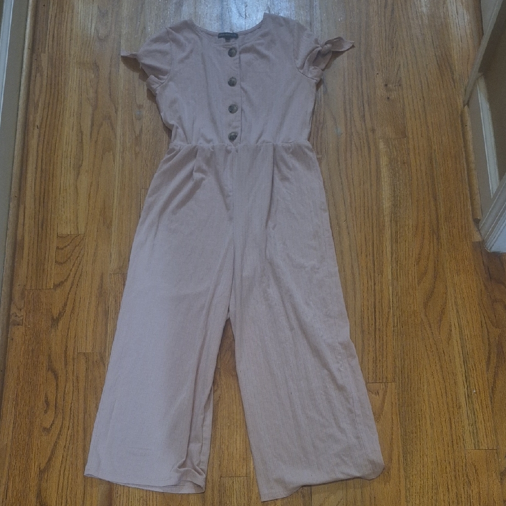 Sequin Hearts Light Pink Jumpsuit
